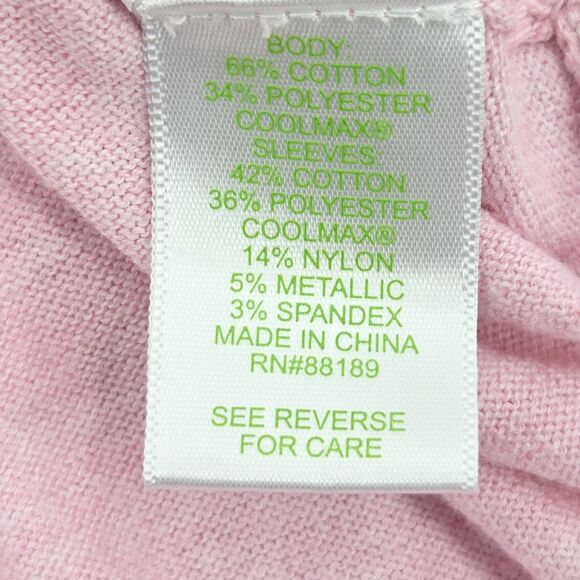 Lilly Pulitzer Cobo Oversized Sweater Womens XS Heathered Pink Tropics Fall Glam - Picture 7 of 8